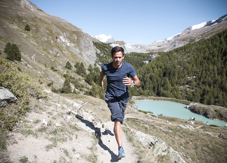 Running in the mountains
