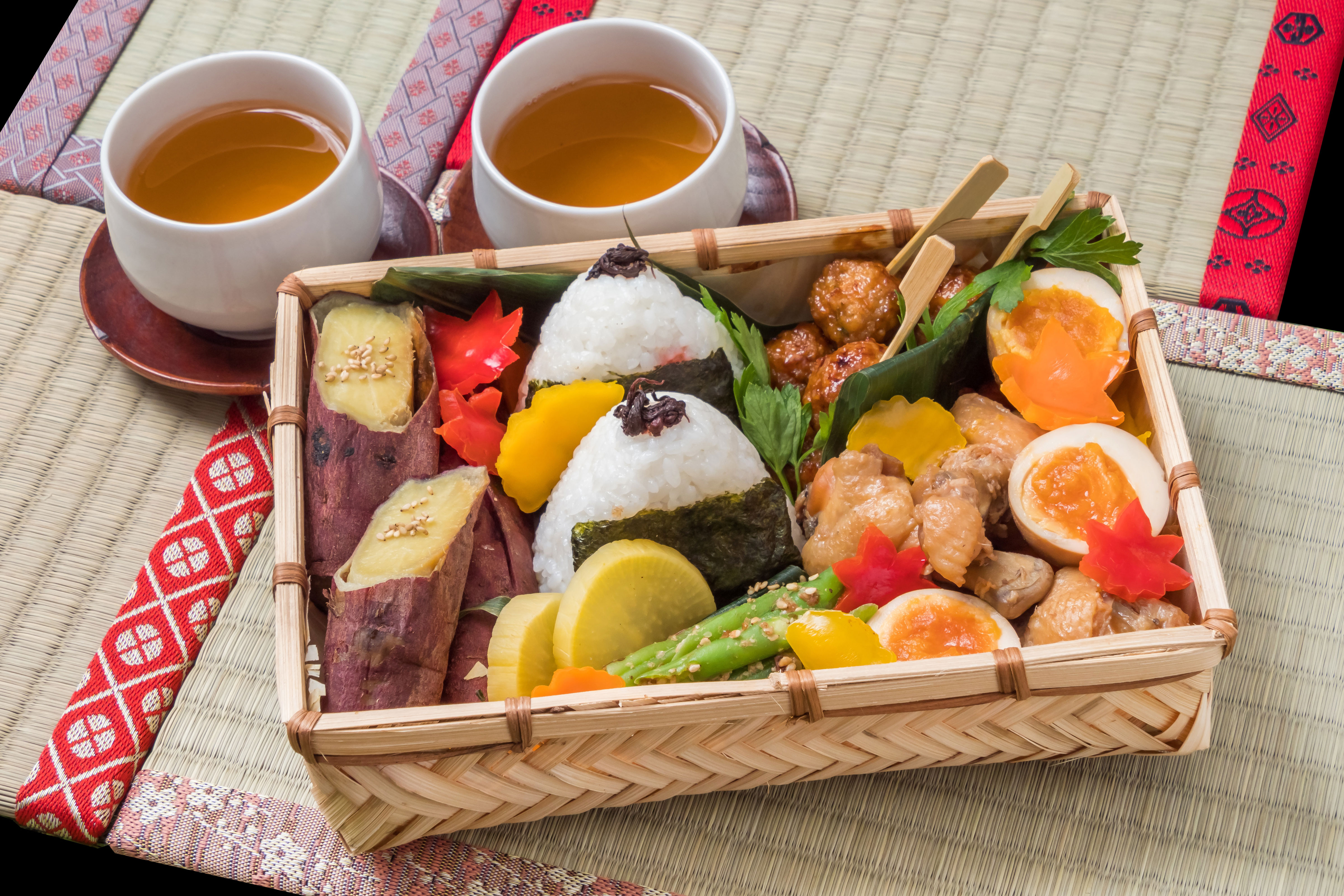 Arranged Food and Objects