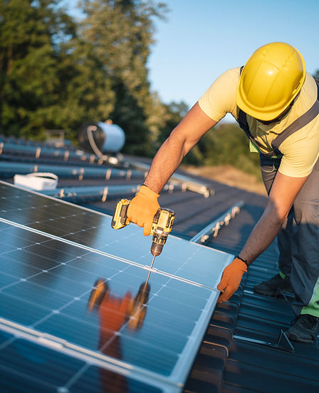 Installation de panneaux solaires