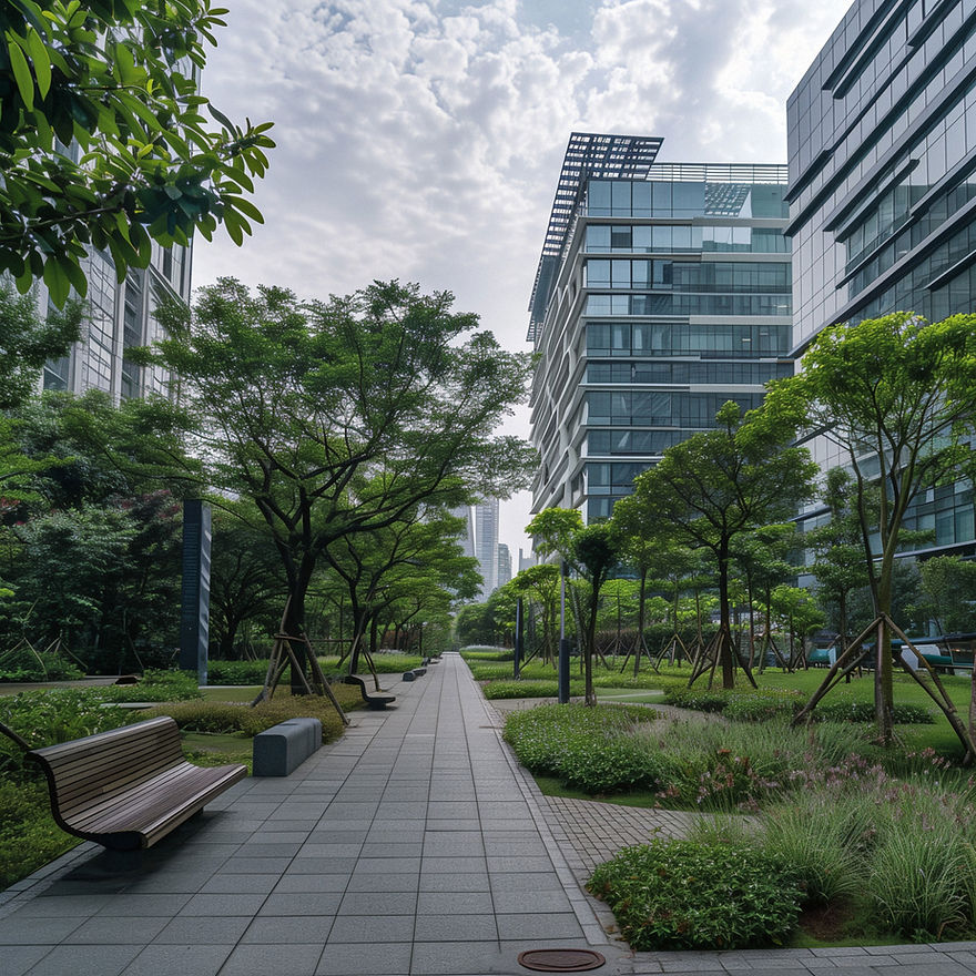 Urban Park Pathway