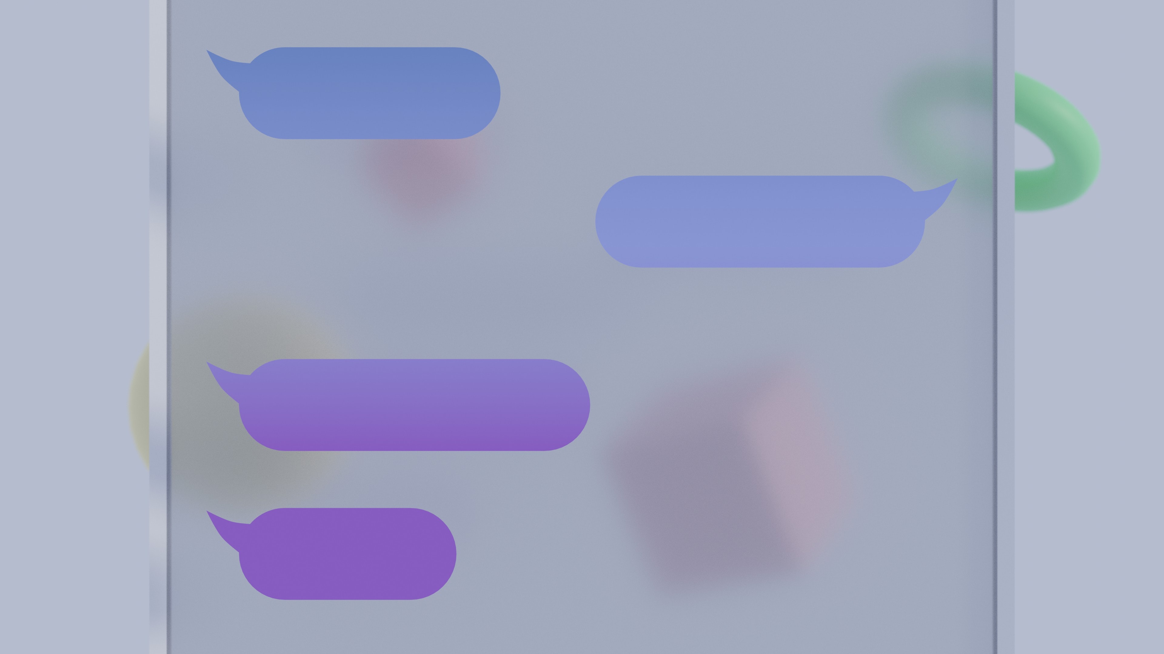 Abstract Chat Bubbles