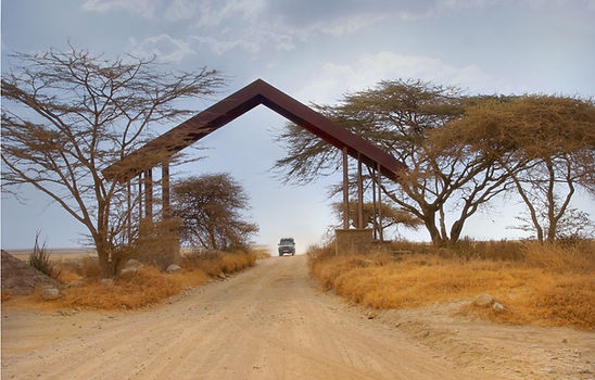 Safari Jeep on the entres of Mikumi natinal park