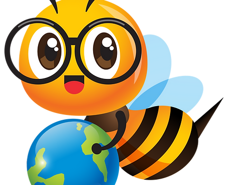 Bee Holding Earth