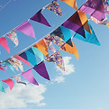 Colorful Fabric Buntings