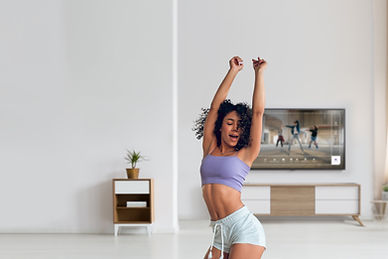 Woman Dancing at Home