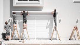 Palm beach county home remodeling and handyman service, installing rolling hurricane shutters, hurricane proof, florida