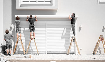 Installing White Awning