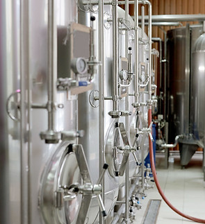 Modern Beer Brewery