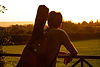Sunset With Guitar