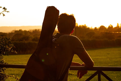 Sunset With Guitar