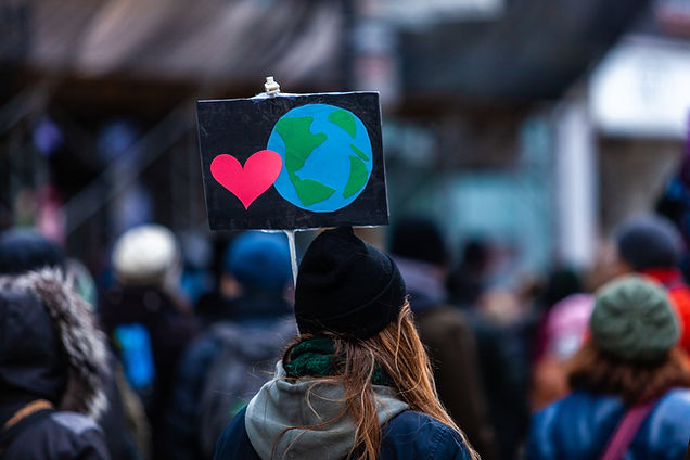 Cartaz de protesto climático