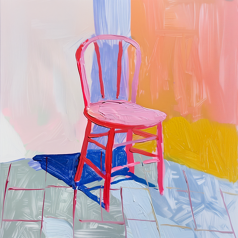 Painted Pink Chair