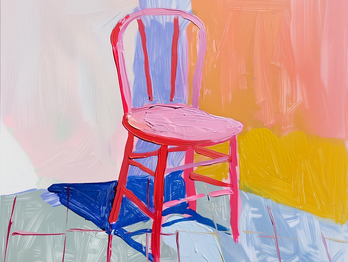 Painted Pink Chair