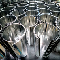 rows of steel cylinders
