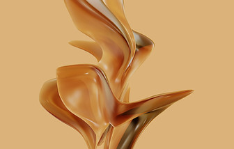 Abstract Gold Flower