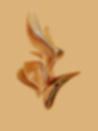 Abstrakte goldene Blume