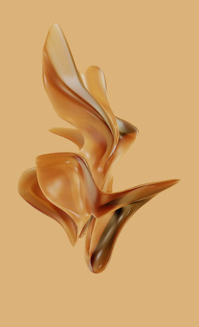 Abstract Gold Flower