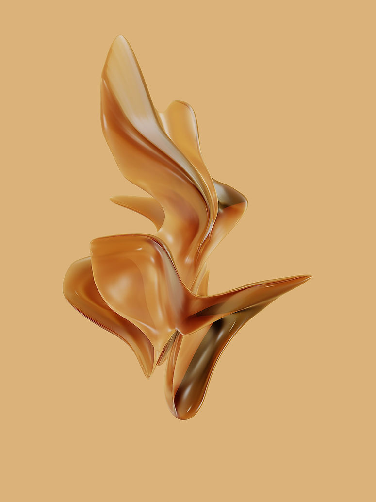 Flor de Ouro Abstrato