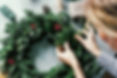 Making Fir Wreath