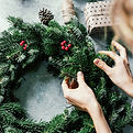 Making Fir Wreath