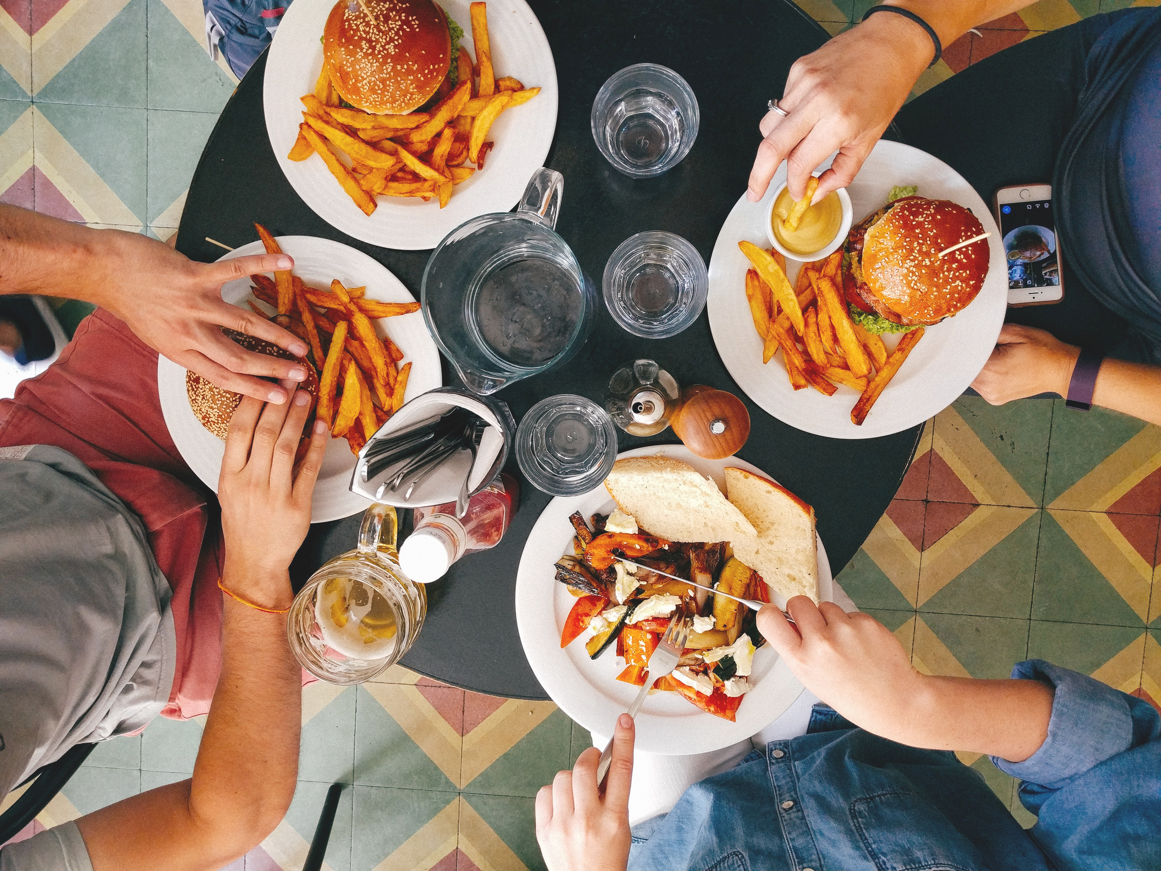 Arranged Food and Objects
