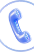 Icône de téléphone bleue