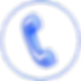 Blue Neon Telephone Icon