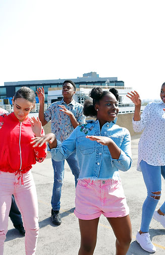 Group Dancing Outdoors