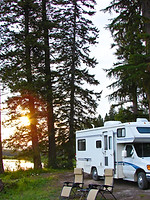 RV In Forest