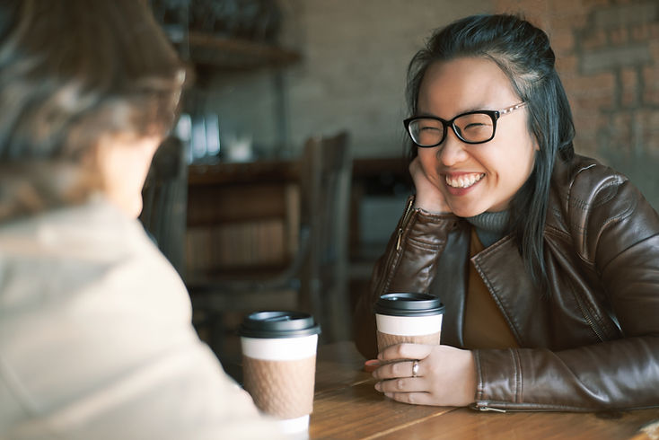 Friends Having Coffee