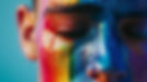 Pintura facial do orgulho