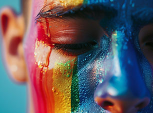 Face With Rainbow Paint