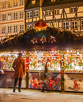 Christmas Market at Night