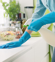 Cleaning the Counter