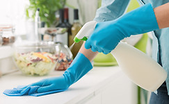 Cleaning the Counter