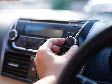 Ajustando o som do carro