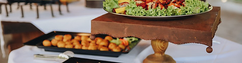 Exhibición de mesa de buffet