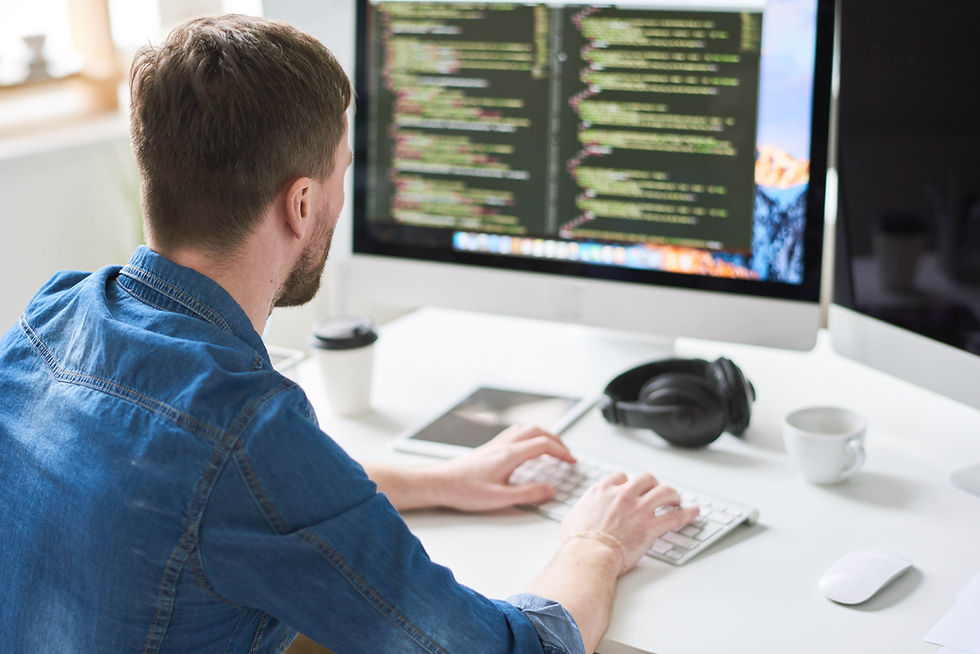 Typing on a computer