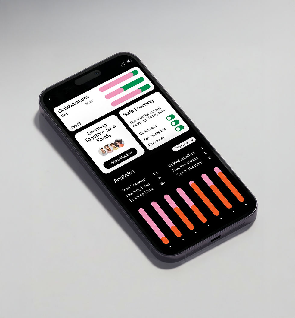 Schnittstelle der mobilen App