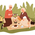 Couple Enjoying Picnic