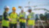 Meeting at construction site