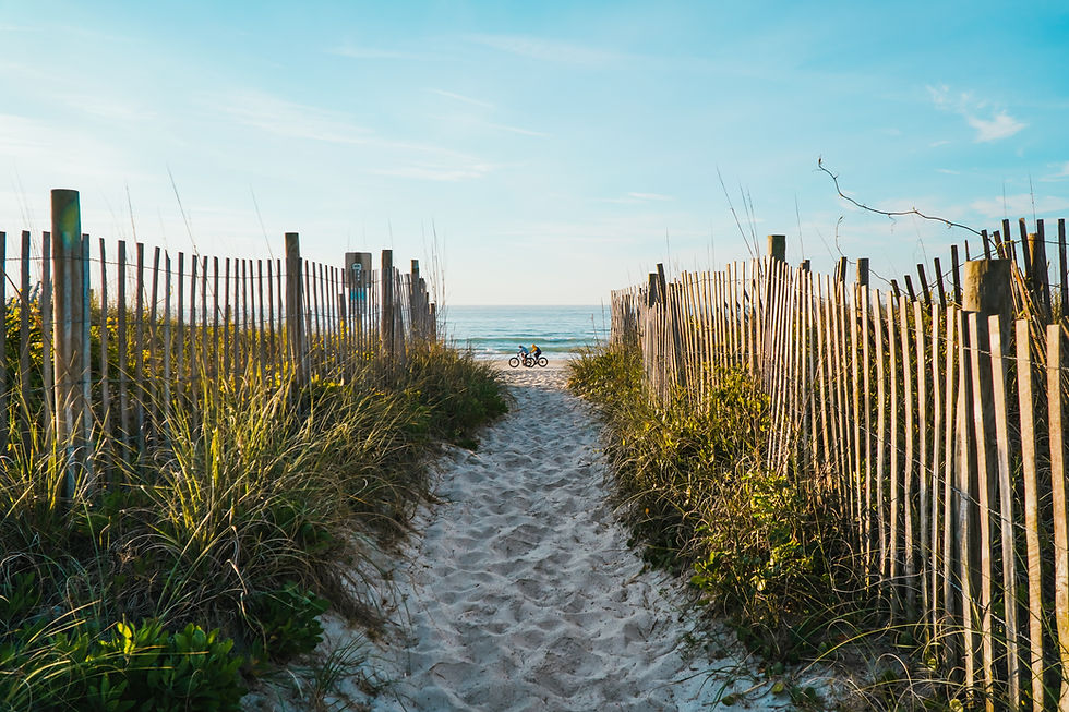 Weg zum Strand
