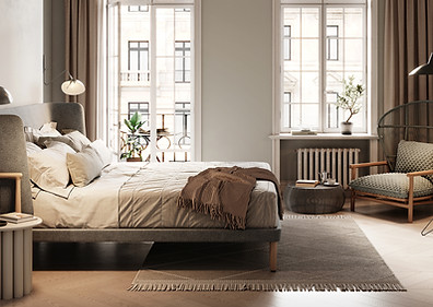 Quarto moderno e aconchegante