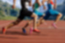 Athletes Sprinting Outdoors