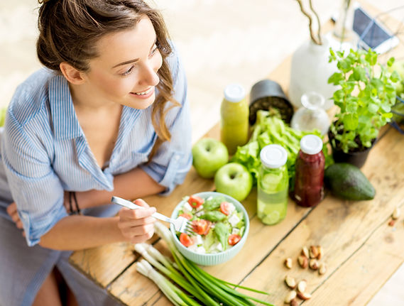 Salad with ingredients