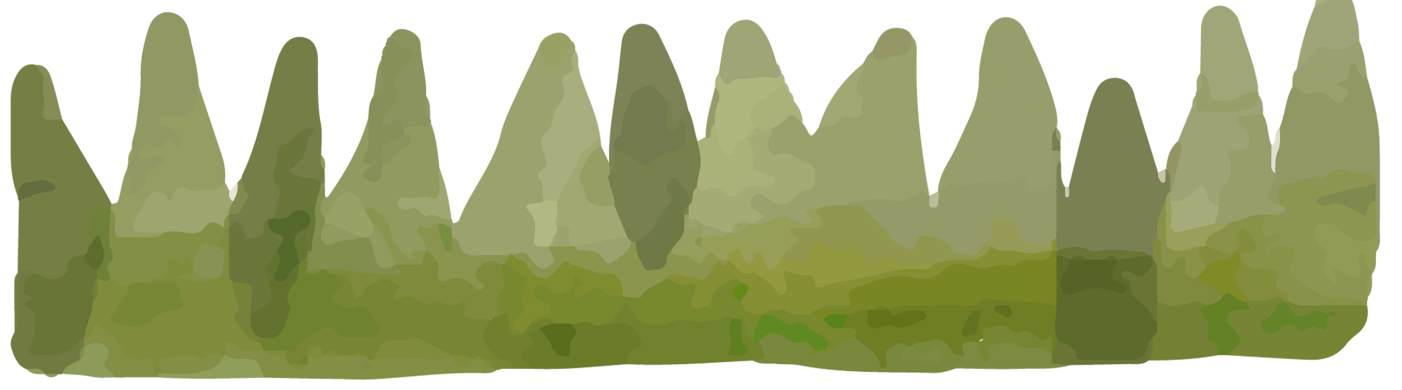 Abstract Green Forest