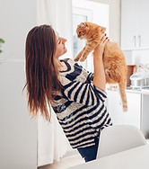 Holding Ginger Cat