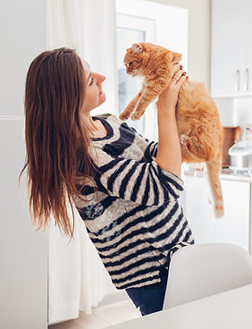 Holding Ginger Cat