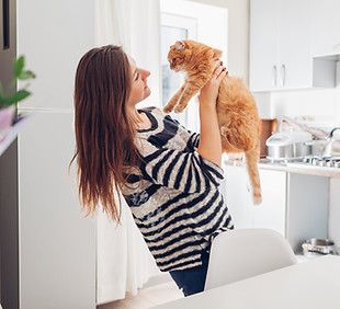 Holding Ginger Cat