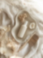 Minimalist skincare flatlay